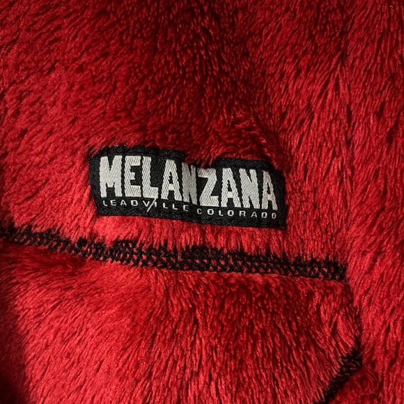 Red Fleece Pullover with Logo - Picture 2 of 4